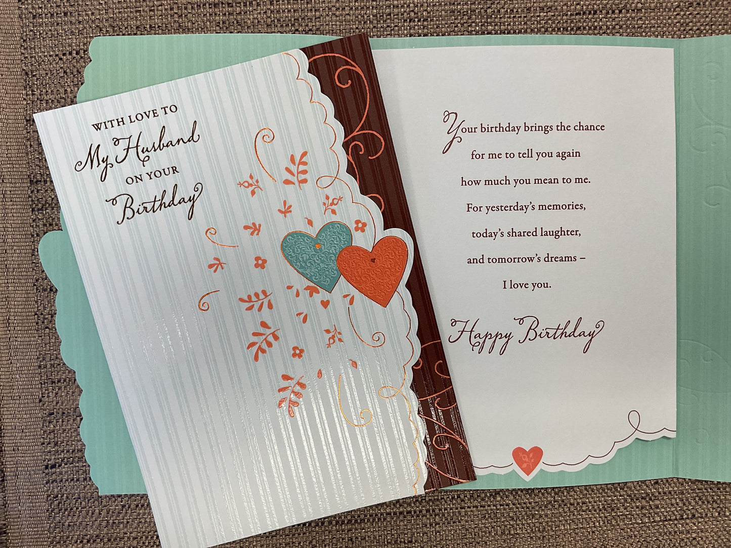 Husband Birthday Card