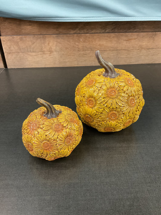 Glitter Sunflower Pumpkin Decor