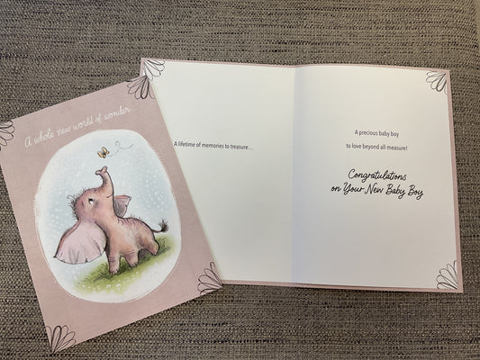 New Baby Boy Card