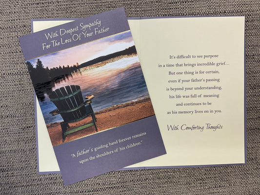 Loss of Father Sympathy Card