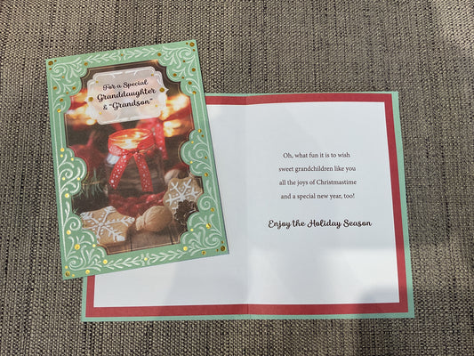 Granddaughter + “Grandson” Christmas Card