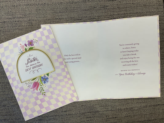 Sister Birthday Card