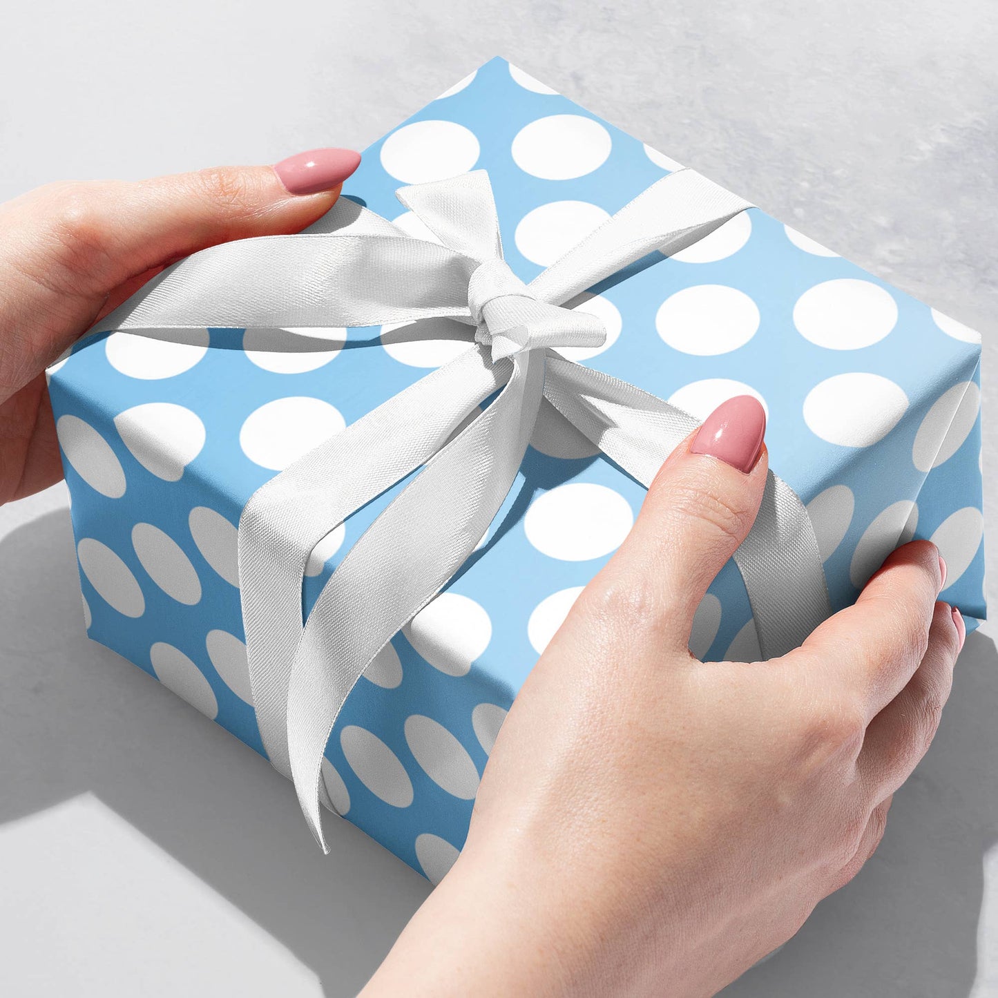 Pastel Pink & Pastel Blue - Gift Wrap Rolls