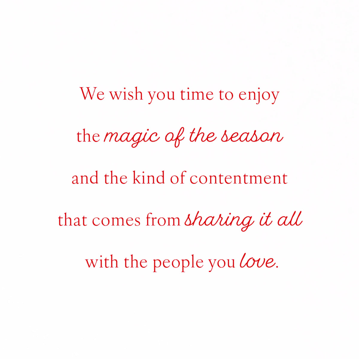 Wonder & Joy Daughter Christmas Greeting Card