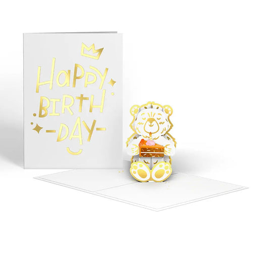 Birthday Cake Bear Tinypop™ Mini Card