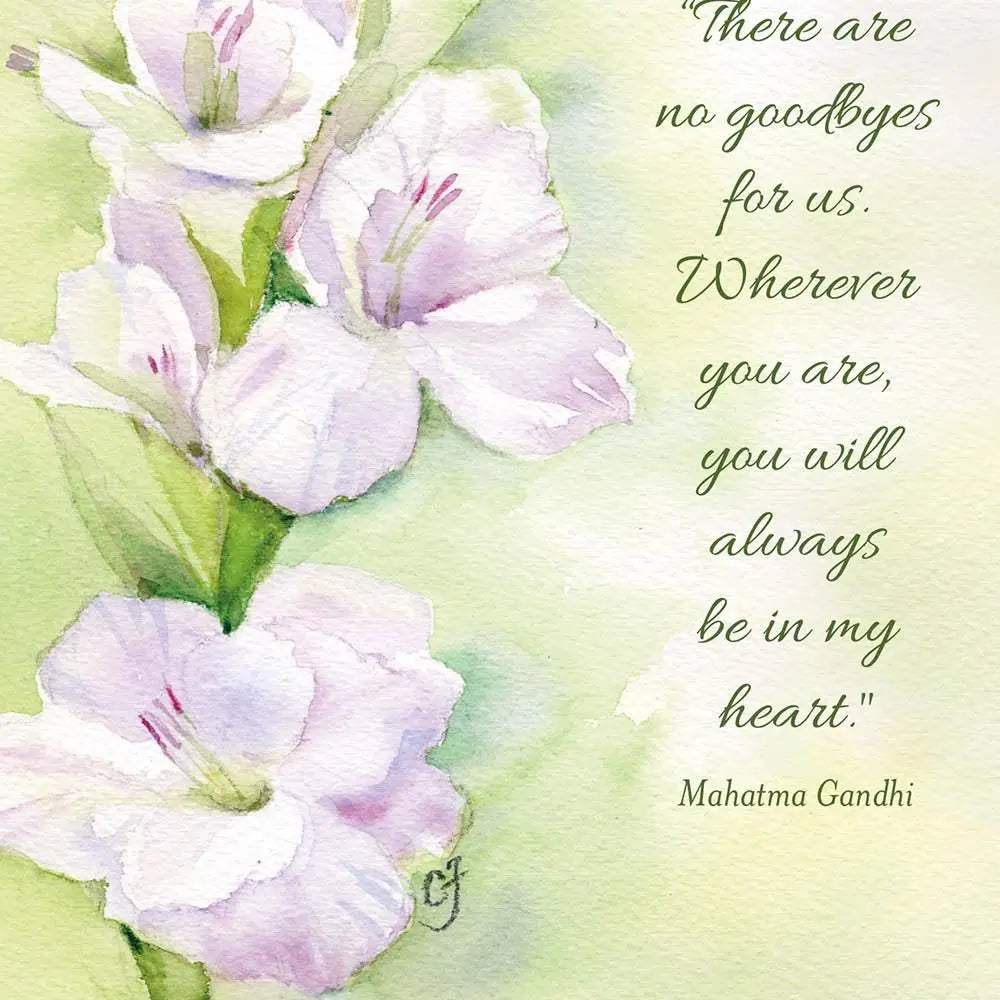 Gladiolus - Sympathy Loss of Daughter Card