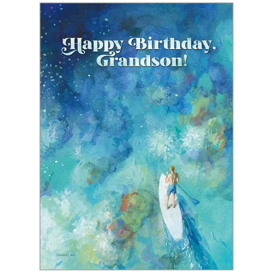 Paddleboard - Birthday Grandson Card