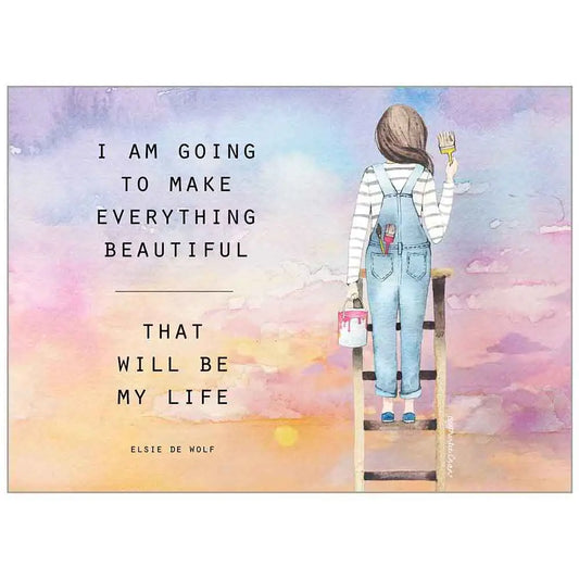 Painting Girl - Faith Birthday Value Card