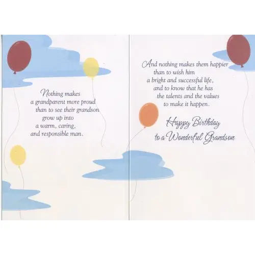 Grandson Birthday Card