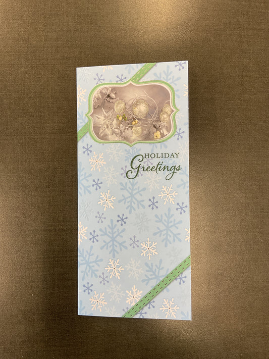 Holiday Greetings Money/Gift Card Holder
