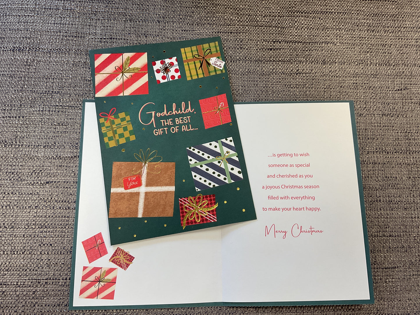 Godchild Christmas Card