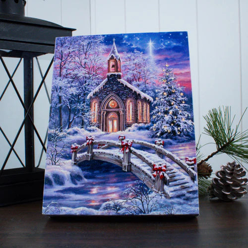 Holiday Lighted Canvas