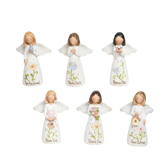 Res Flower Angel Figs 6 Asst