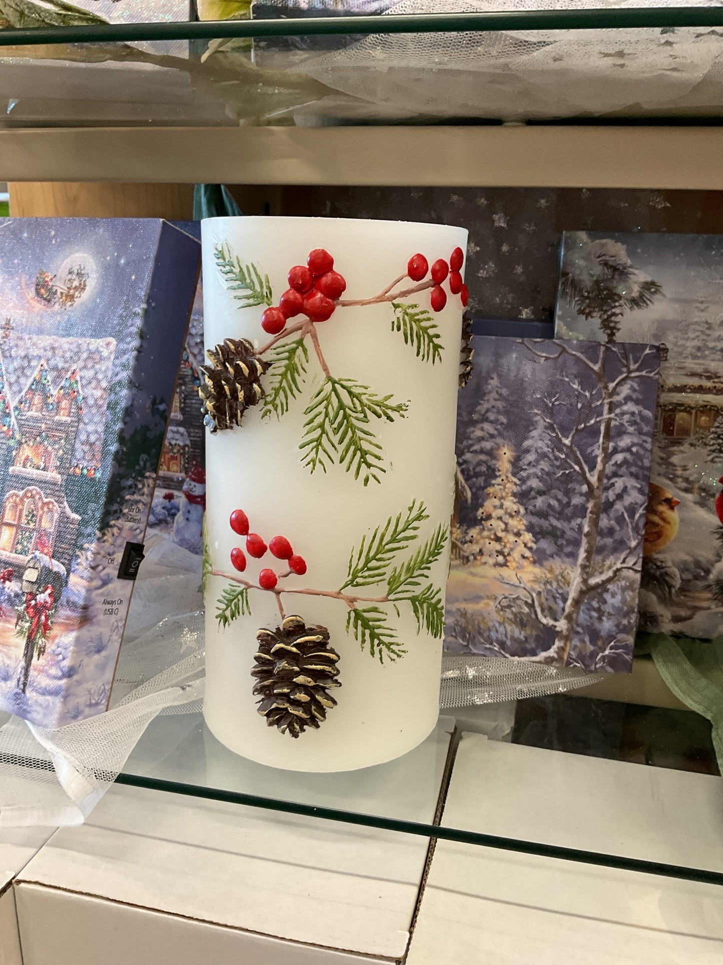 Holiday Water Fountain Candles