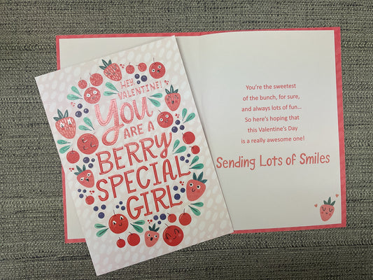 Girl Valentine’s Day Card