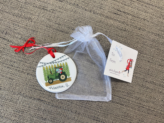 Town Name Christmas Ornaments