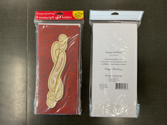 Christmas Money/Gift Card Holders - Pack of 8