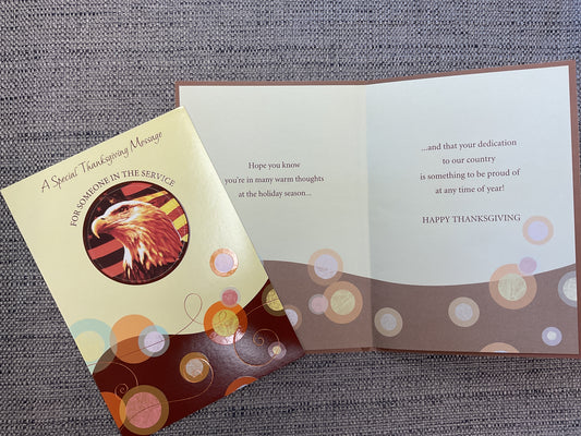 Military Thanksgiving Card