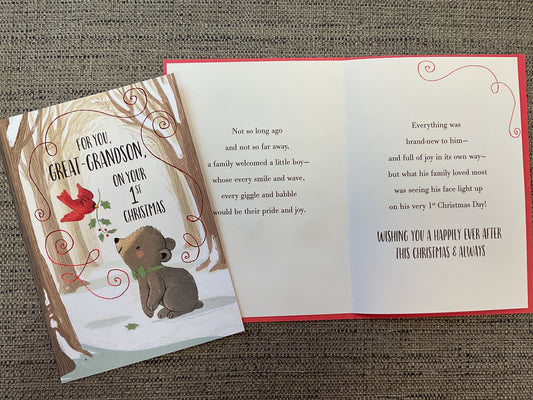 Great-Grandson 1st Christmas