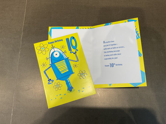 10th Birthday Card