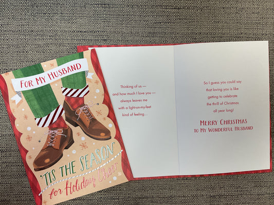 Husband Christmas Card
