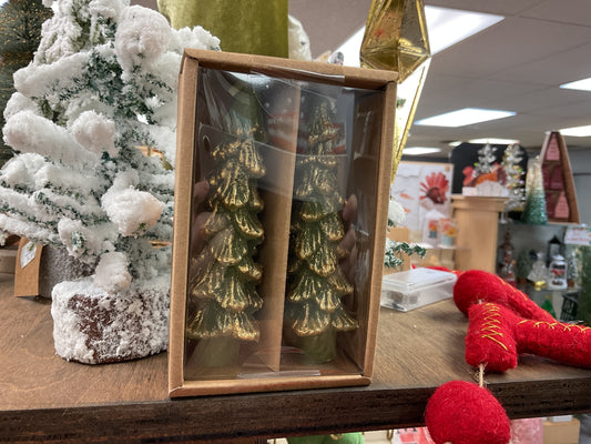 Unscented Tree Shaped Taper Candles
