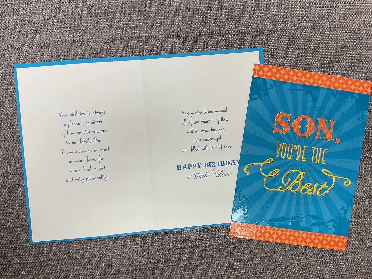 Son Birthday Card