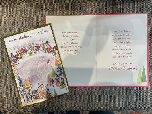 Husband Christmas Card