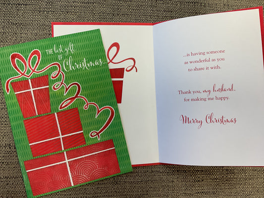 Husband Christmas Card