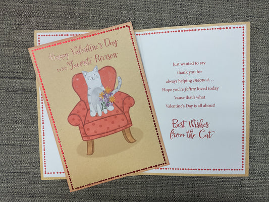 from the Cat - Valentine’s Day Card