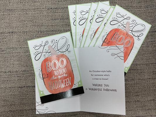 Boo to You This Spooky Halloween - Pack of 8 Cards