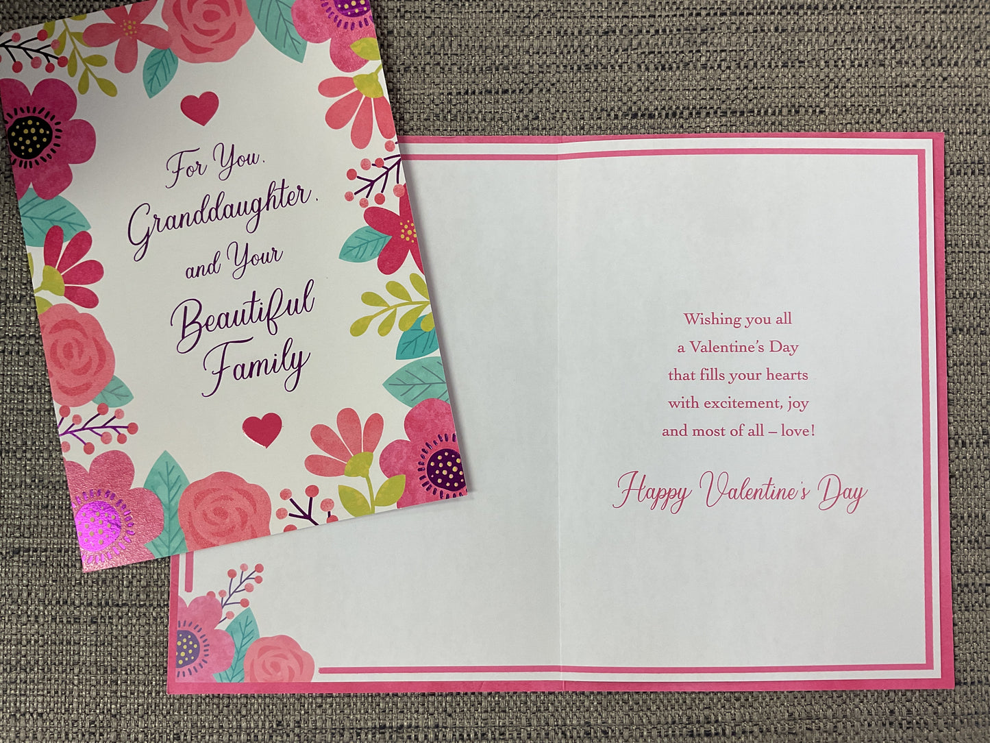 Valentine’s Day Card - Granddaughter & Family