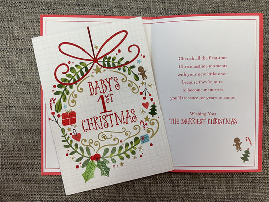 Baby’s 1st Christmas Card