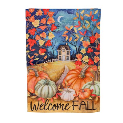 Alive in Fall Suede Garden Flags