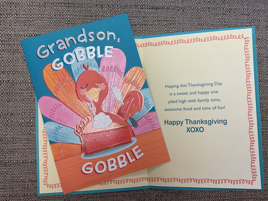 Happy Thanksgiving Grandson