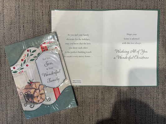 Son + Family Christmas Card