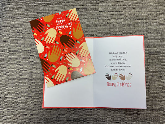 Manicurist Christmas Card