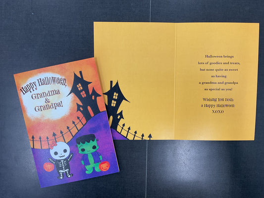 Halloween Card - Grandpa and Grandpa From Child