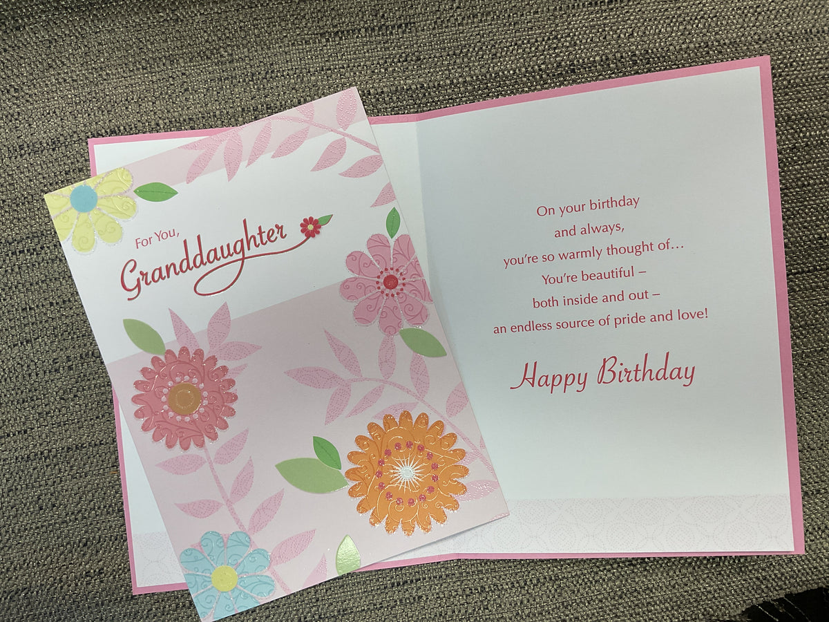 Granddaughter Birthday Card