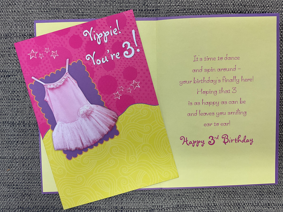 Age 3 Birthday Cards