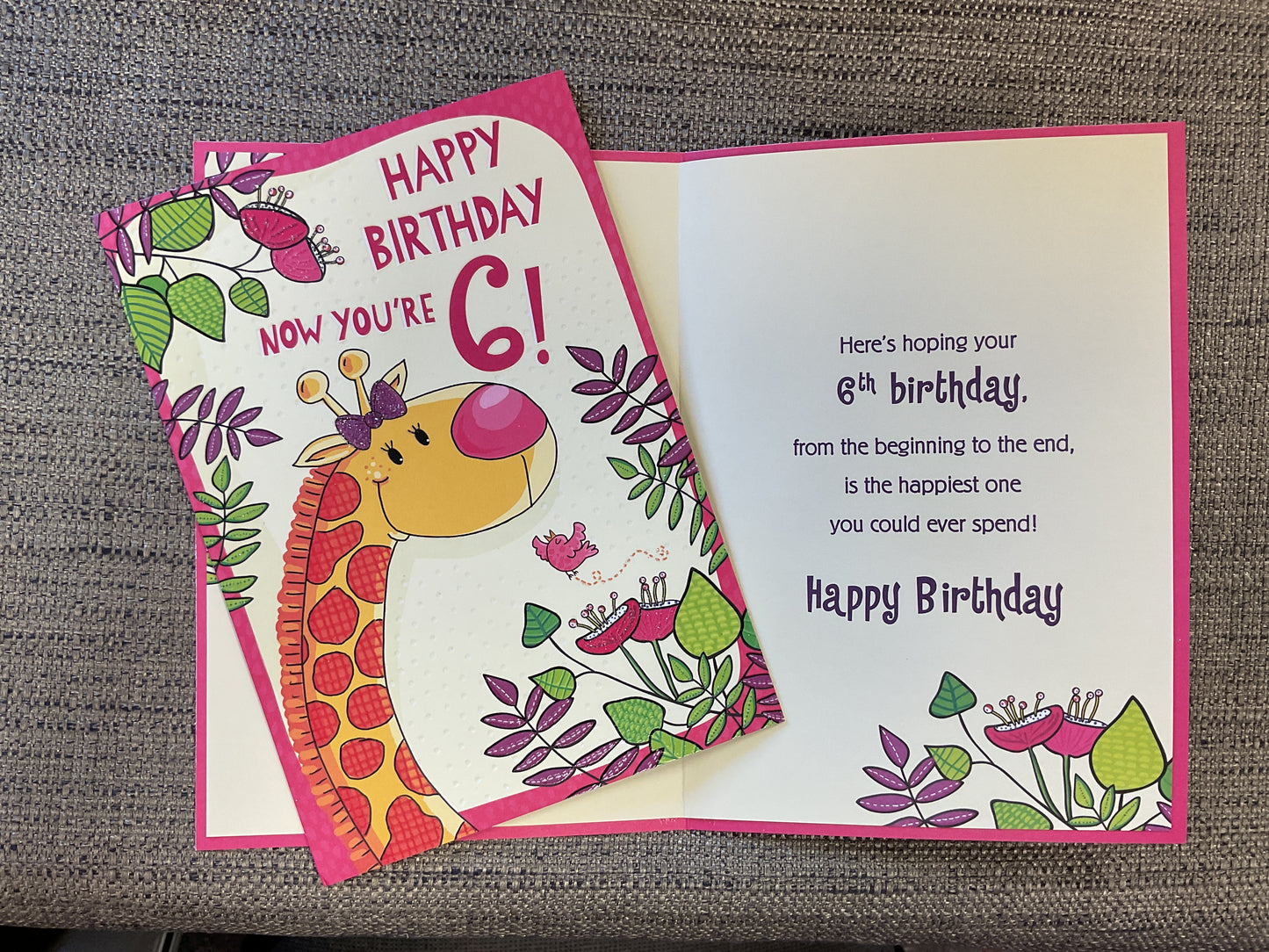 Age 6 Birthday Card