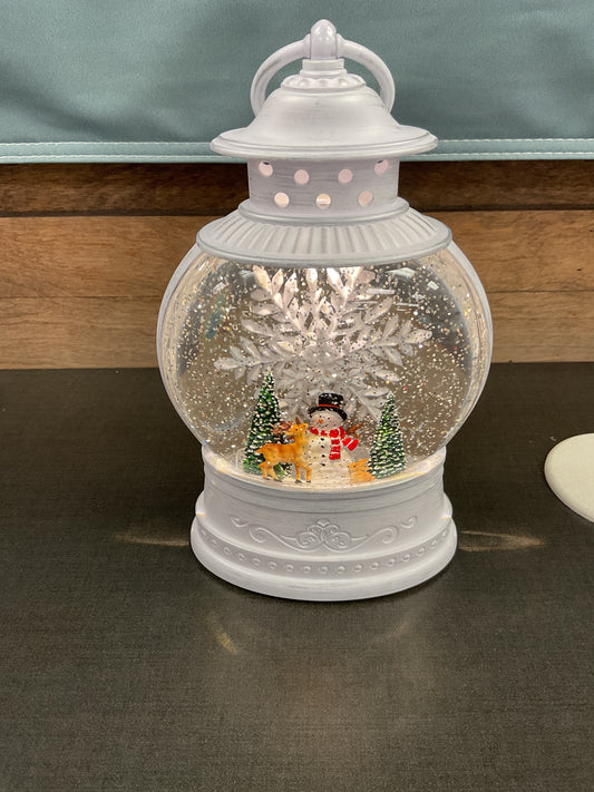 Lighted Spinning Water Globe/ 2 Styles