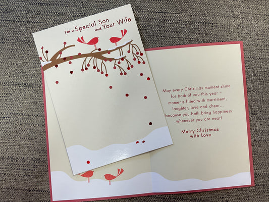 Son & Wife Christmas Card