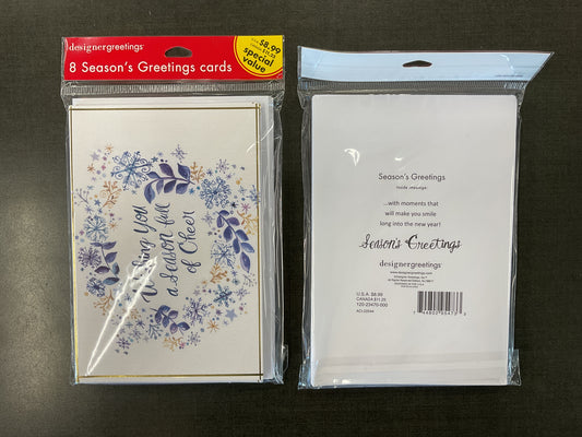 8 Ct Holiday Greetings Cards