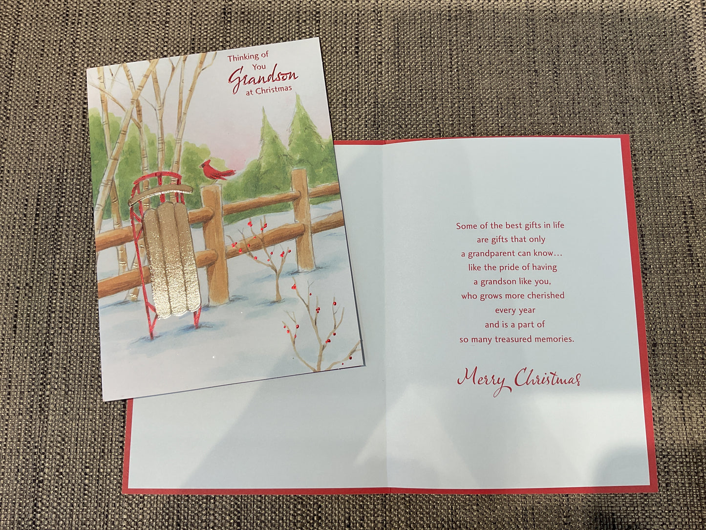 Grandson Christmas Card