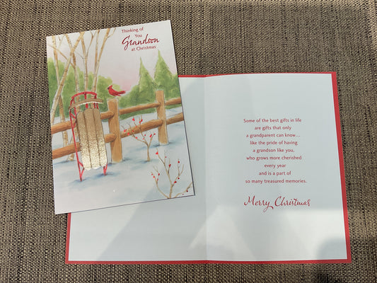 Grandson Christmas Card