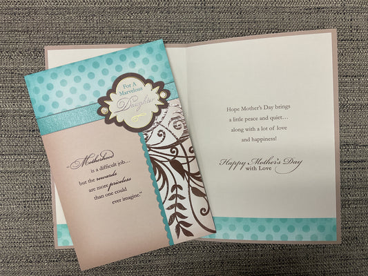 Daughter - Mother’s Day card