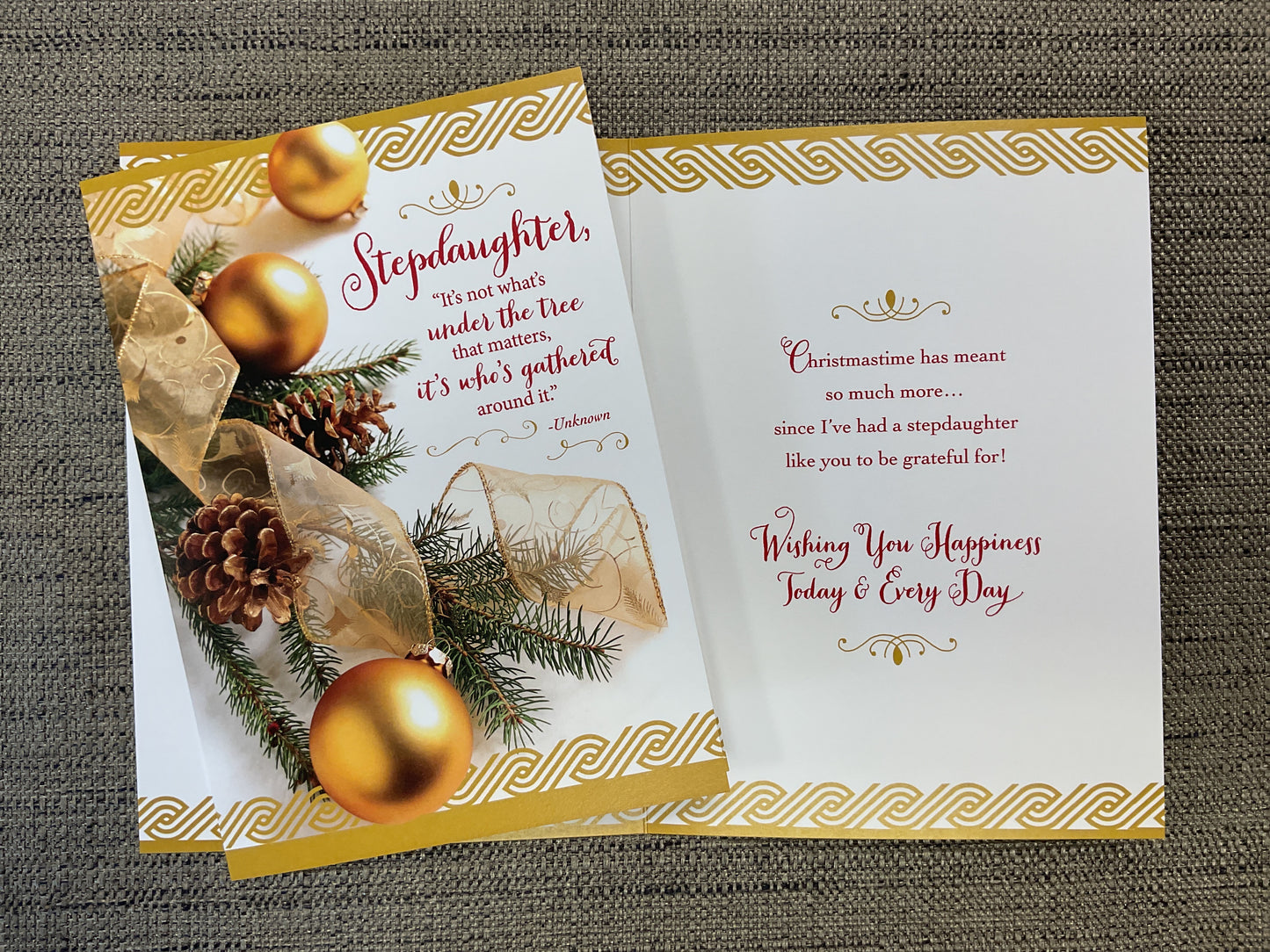 Stepdaughter Christmas Card