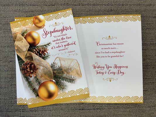 Stepdaughter Christmas Card