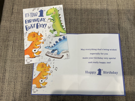 1st Birthday Card for Boy